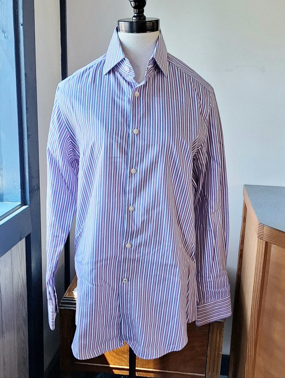 Charles Tyrwhitt Non-Iron Slim Fit Tailored Dress Shirt , Size 15/33